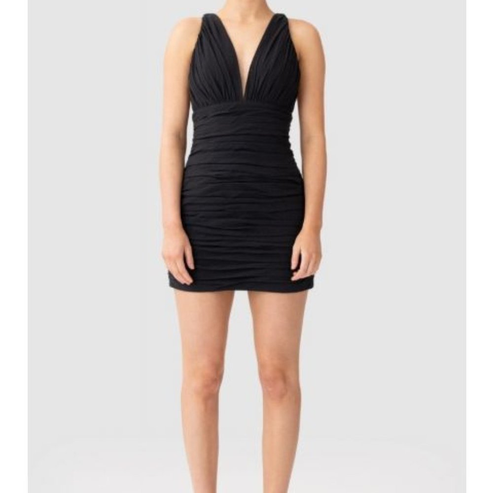 Finderskeepers Womens  Chains Dress, Black XXS NWT